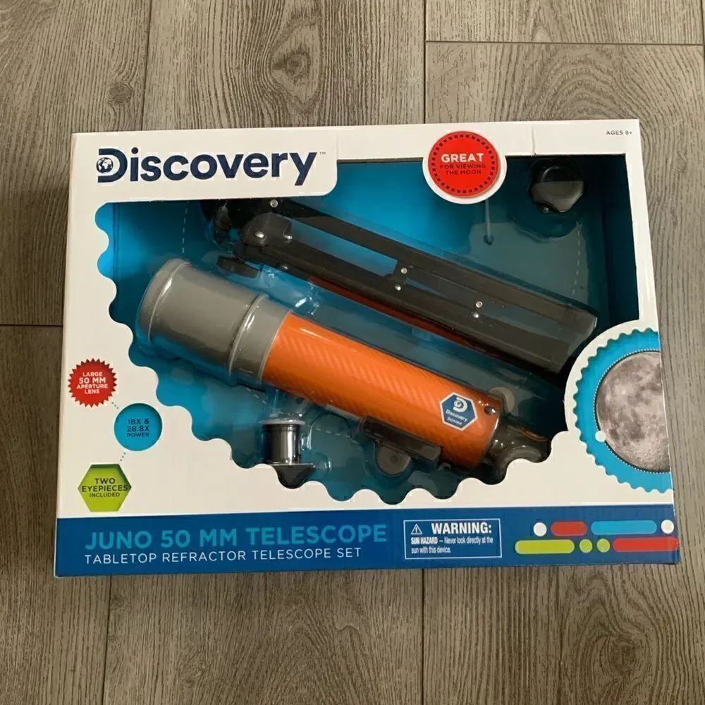 Discovery Juno 50MM telescope tabletop refractor telescope set